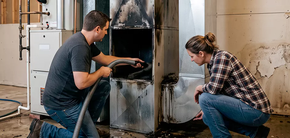 Fire and Flood Duct Restoration in East Orange, NJ