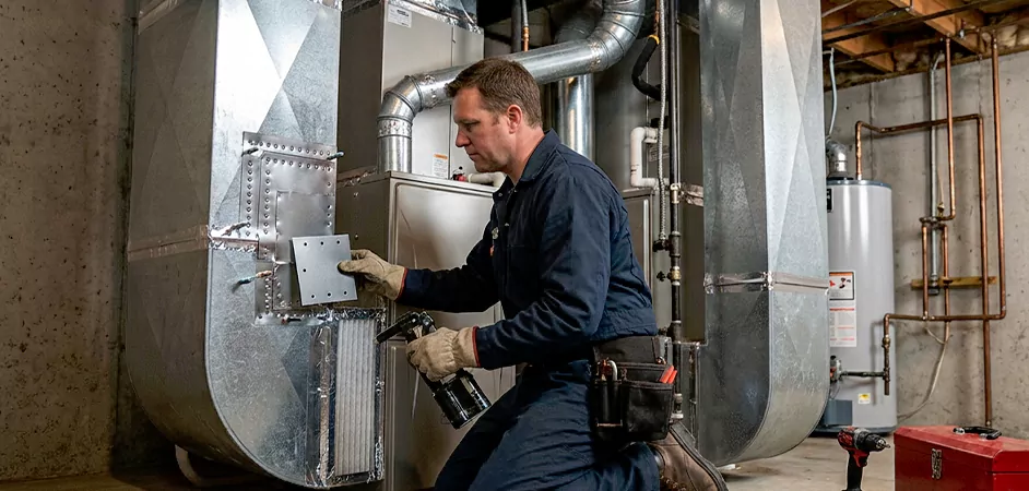 Supply and Return Plenum Repair in East Orange