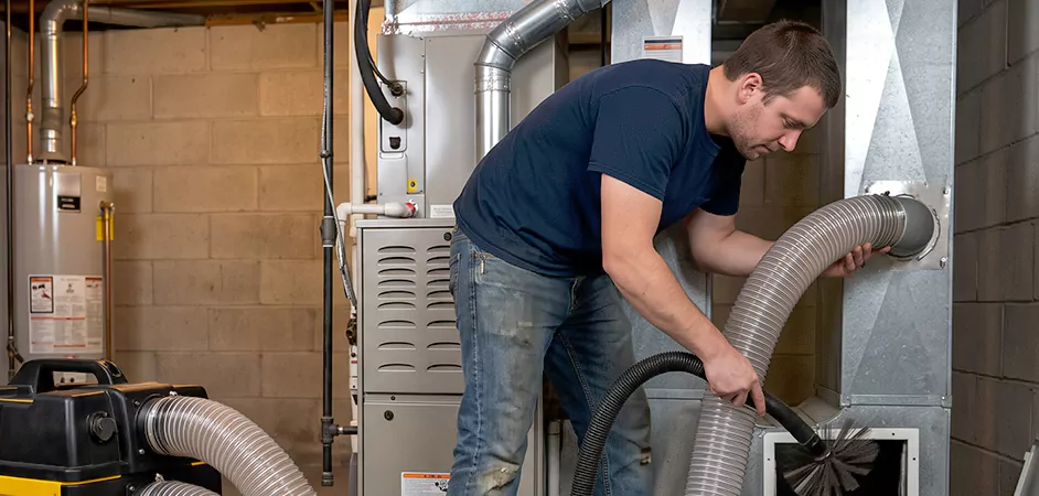 Negative Pressure Duct Cleaning for Large and Long Duct Systems in East Orange